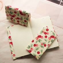 1Pc A5/A6 Cherry Pattern Laptop Cover, Planner Case Cover Protection Shell Magazine Cover Protection Office Stationery, Back To School