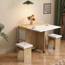 Dining Table & Chair Sets - White+Oak + Particle Board1 - View 5