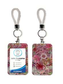 1pc ABS Faux Pearl Strawberry Flower Design Fashion Keychain Pendant, Bag Charm, Student Bus Protector - متعدد الألوان - مشاهدة 11