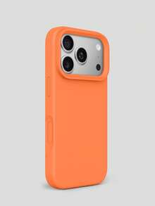 2.0毫米厚液态硅胶手机壳，兼容苹果17、16、15、14、13、12、11 Pro Max和三星Galaxy S24U、S23、S22、S25系列，全包式保护套 - 橘色 - 查看 6