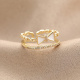 滴油蝴蝶結開口戒