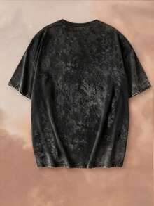 Summer New Simple Fashion Blueberry Girl Fresh Blueberry Basket Fruit Print Casual Round Neck Tie-Dye Short Sleeve T-Shirt, Fashionable & Versatile Women Top - White - View 4