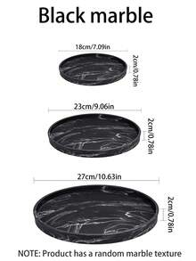 10.6 英寸圆形硅胶浴室托盘，可用于放置洗脸巾、乳液瓶、香水、珠宝、蜡烛、钥匙扣等饰品。 - 多色 - 查看 11