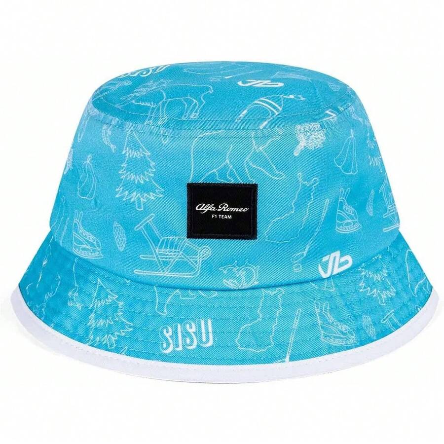 EstiloAlfa Romeo Racing F1 Special Edition Valtteri Bottas - Sombrero de cubeta azul, Azul, Talla únicaVersión mejorada