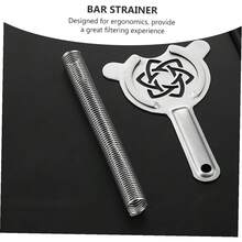 TOYANDONA Colador para Cócteles de Acero Inoxidable Filtro Resistente para Barra Estándar para Hielo y Frutas Machacadas Bebidas - 1 - Ver 3