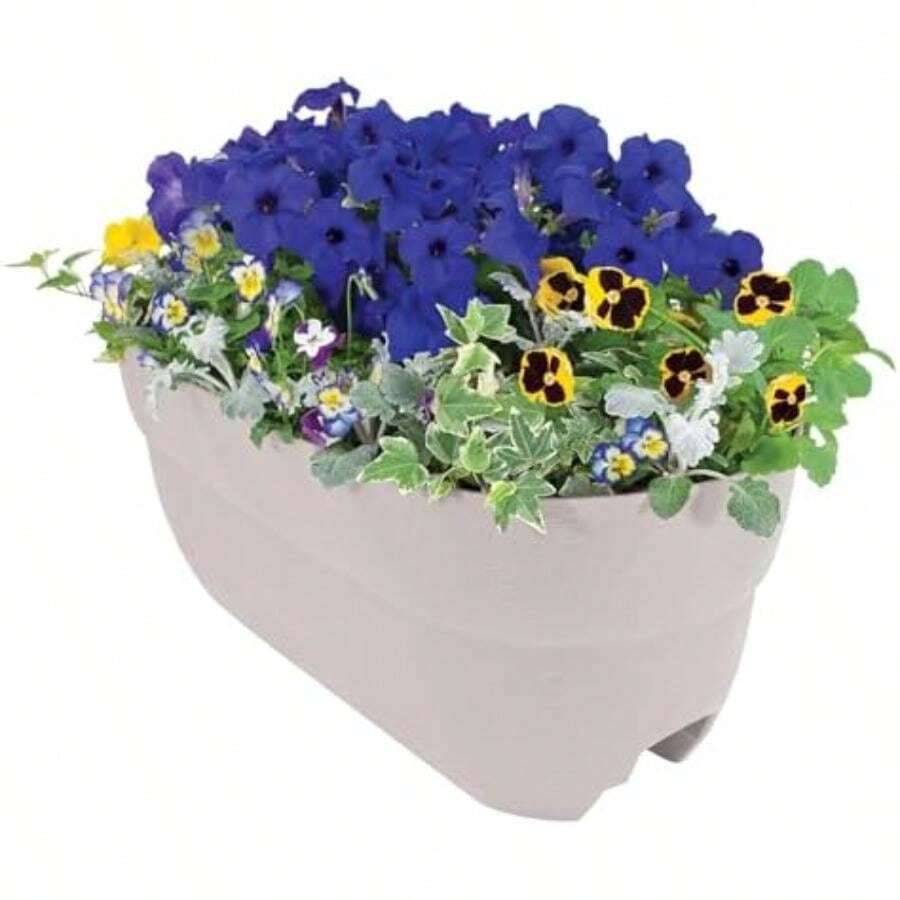 Emsco Group, , Tierra(Blanco Macetero de riel) - Multicolor - Ver 1