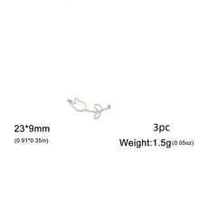 AMAXER 3件套不锈钢郁金香花吊坠DIY首饰制作材料，节日礼品批发 - 花朵系列 - 查看 13