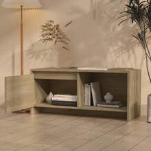 Mobile porta TV vidaXL Sonoma rovere 90 x 35 x 40 cm in legno composito - Cammello - Visualizzare 3