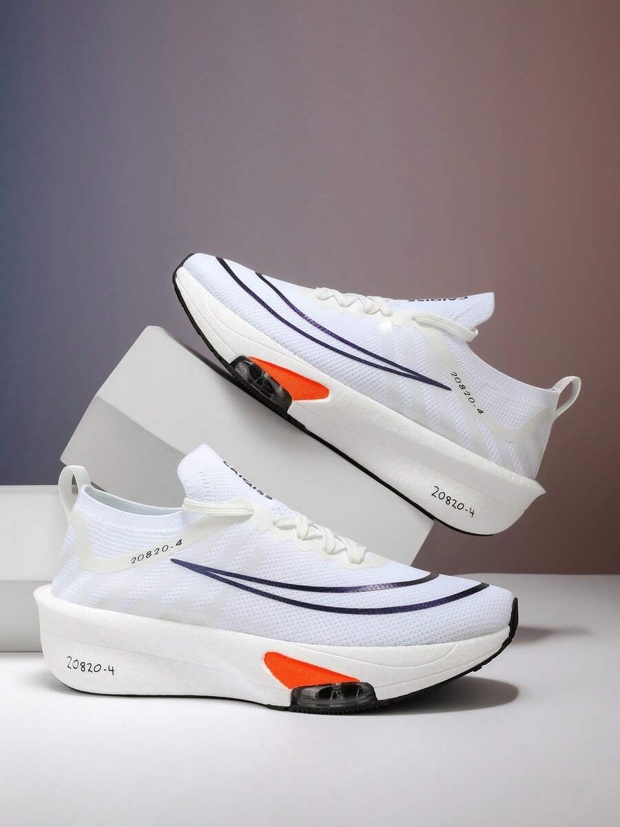 L.S.W.P 男士公路跑鞋，采用碳纤维板技术 - 轻质缓震运动鞋，防滑 TPU/橡胶外底，透气设计，适合马拉松、健身房训练 - 男女通用，适合男士、女士和青少年，四季高性能鞋，健身训练鞋，动态色彩，安全贴合，高效鞋类，积极的生活方式