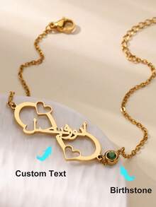 Customized Arabic Name Anklets For Women Personalized Stainless Steel Arabic Name Leg Chain Ankle Bracelet Waterproof Jewelry Christmas Gifts For Birthday, New Year, Ramadan