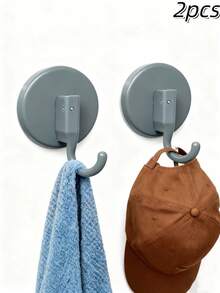 1pc Powerful Suction Cup Hook - No Drilling Required, Easy To Install On Bathroom And Kitchen Tiles, Durable Vacuum Adhesive Towel Rack - Suitable For Homeowners And Tenants - Great For Organizing Towels And Kitchen Utensils - Perfect Housewarming Gift - Multicolor - View 14