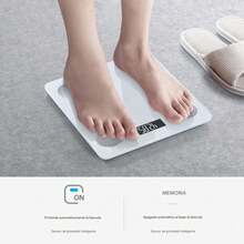 Bascula Digital Corporal y Muscular, Balanza Inteligente, Conexión via Bluetooth al App, Pesos de Hasta 180 Kg, alta precisión, Monitoreo de salud, Báscula Digital Corporal Inteligente, Analizador de Grasa Corporal - Blanco - Ver 4