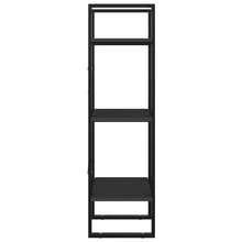 Libreria a 3 ripiani vidaXL, grigia, 40 x 30 x 105 cm, in legno composito. - Cammello - Visualizzare 4