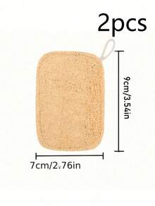 1-10 piezas Esponja natural de luffa para exfoliación corporal - Esponja de baño exfoliante suave, unisex, apta para uso diario o limpieza de cocina - Multicolor - Ver 12