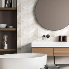 Self Adhesive Wall Tile - 5/10/30 Sheets Of 11.4"X 9" - 3D Adhesive Peel And Stick Tile Backsplash For Kitchen, Bathroom, Waterproof And Oil-Proof Wall Tiles - Beige - View 6