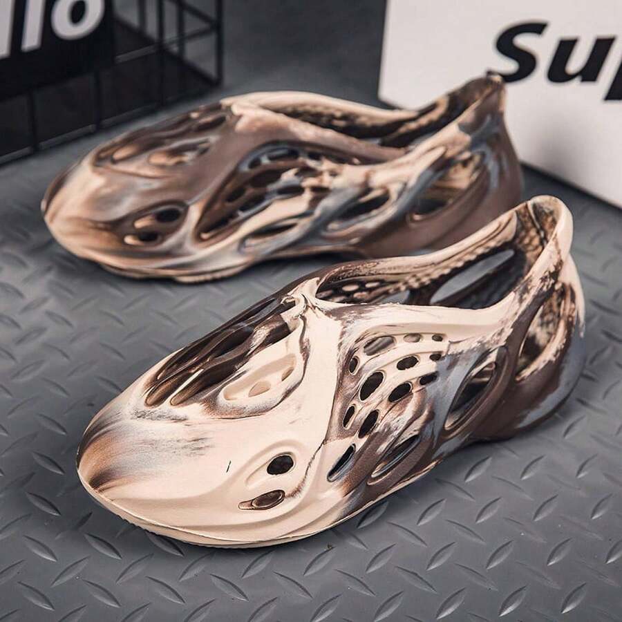 New Beach Shoes Coconut Shoes Camouflage Feet Feeling Soft Sole Sandals For Men WoMeN - 迷彩棕 - 查看 1