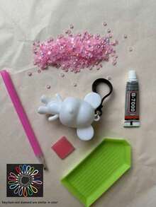 Bộ Gấu Khoan Tay gồm 6 món phụ kiện. Gấu Khoan Tay DIY Sáng Tạo, Tự Làm, Nhiều Màu Sắc Tùy Chọn, Có Thể Dùng Trang Trí Túi Xách, Móc Điện Thoại, Móc Khóa, và Làm Quà Tặng Giáng Sinh. - Nhiều màu - Xem 33