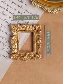复古欧式迷你金色相框道具、美甲饰品项链、装饰品、珠宝摄影背景配件/装饰挂画/装饰相框 - 彩色 - 查看 7