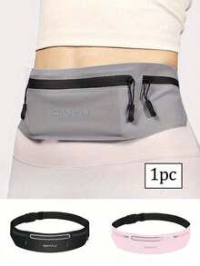1pc Slim Waist Pack, Waterproof Waist Bag For Sports Outdoor Running, Solid Color Multifunctional Crossbody Chest Bag, Adjustable Strap, Compact Waist Pack Suitable For Sports, Running, Travel, Hiking, Gift For Sisters, Teachers, Birthday, Anniversary, Graduation - Multicolor - View 2