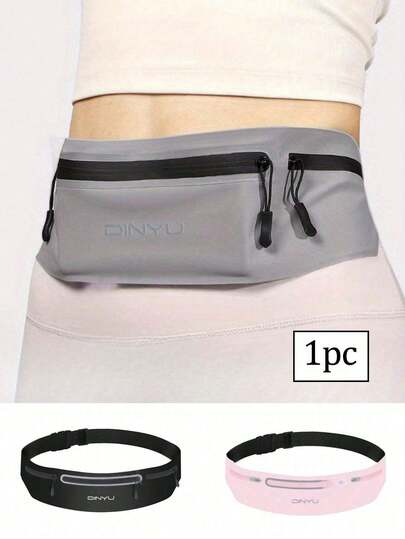 1个纤薄腰包，防水运动腰包，适合户外跑步，纯色多功能斜挎胸包，可调节肩带，小巧便携，适合运动、跑步、旅行、徒步，可作为礼物送给姐妹、老师，生日、周年纪念日、毕业典礼等场合。