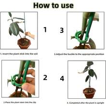 130 Unidades Soporte para Plantas con 20 Soportes para Plantas, Equipado con 40 mosquetones, con 20 Tubos de extensin, Soportes para Plantas - Verde - Ver 8