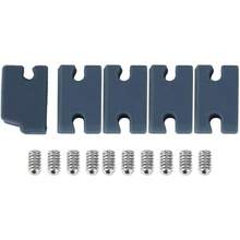 ZJchao 5 Pcs/Set Kit De Compatibilidad De Aleta De PVC Accesorios De Tabla De Surf De Relleno De Pesta?as FCS 2 Ajustador De Tim¨®n Kit De Compatibilidad De Aleta Ajustador De Aleta De Cola - 1 - Ver 1