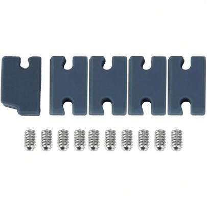 ZJchao 5 Pcs/Set Kit De Compatibilidad De Aleta De PVC Accesorios De Tabla De Surf De Relleno De Pesta?as FCS 2 Ajustador De Tim¨®n Kit De Compatibilidad De Aleta Ajustador De Aleta De Cola