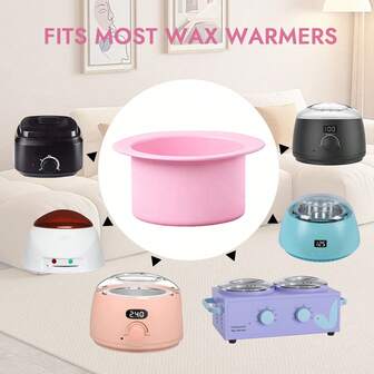 WEWAX 500ml Silicone Wax Melting Bowl - Microwave Portable Wax Heater, Universal Accessory, Suitable For Hard Wax/Wax Beans, Full Body Waxing (Arms/Legs/Bikini Line), Reusable