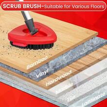 Scrub Brush Compatible With O Ceda EasyWring Spin Mop 1 System, Hard Bristle Cleaning Brush Shower Floor Scrubber Bathroom, Kitchen, Deck, Pool And Tile Walls - 1 包清潔刷(1 個水箱) - 查看 4