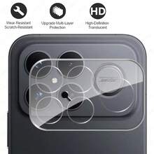 防震钢化玻璃单片透明镜头保护膜，兼容小米 Poco F8 Pro/POCO F8 Ultra、Poco X7 Pro/X6 Pro/M7 Pro 智能手机，3D 高清钢化玻璃相机镜头保护膜，春季礼物 - 無色 - 查看 6