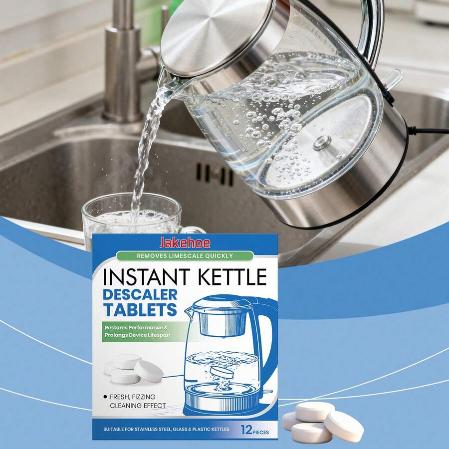 Kettle Descaling Tablets, Universal Kettle Stain Remover Effervescent Cleaning Tablets For Cleaner And Brighter Kettle - Multicolor - View 1