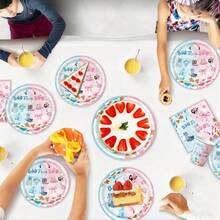 10件/20件/50件装，牛仔靴或蝴蝶结主题派对用品套装 - 性别揭晓西部主题一次性9英寸和7英寸纸盘、纸杯和餐巾纸 | 粉色和蓝色闪光牛仔靴蝴蝶结生日派对餐具，适用于西部主题婴儿派对、性别揭晓派对聚会