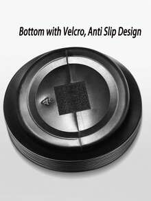 4L Foldable Car Trash Can, Waterproof And Leak-Proof. Car Hanging Expandable Storage Box With Hook And Loop Anti-Slip Multifunctional Garbage Can - Black - View 8