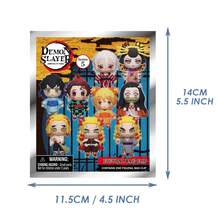 Aniplex 1 Stück offiziell autorisierte mysteriöse Blindbox Schlüsselanhänger, süße 3D Anime Charakter Plüschpuppe, inklusive , Inosuke Hashibira, Kyoujurou Rengoku und andere zufällige Charaktere, geeignet als Schreibtisch- oder Heimdekoration Schlüsselanhänger, perfektes Geschenk für Freunde, Freunde oder Anime-Fans zu Weihnachten