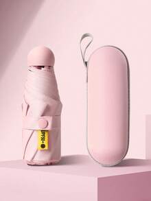 Black Windproof And Waterproof Folding Umbrella, Suitable For Business People's Travel, Sturdy Windproof Travel Umbrella, Aluminum Umbrella Pole, Black, Lightweight, Strong Ultraviolet, Foldable, Compact, Portable, Rainproof, Sunscreen.