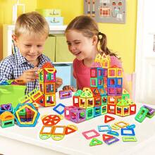 Magnetic Blocks Building Toys For Youngsters,Big Size Magnet STEM Toys Learning Educational Constructor Set Magnet Toys For Youngsters Toys For Youngsters Age 3-6 Birthday Gifts Magnet Gift Random Color