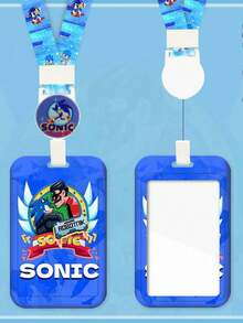 Sound Card Holder, Meal Card Campus Card Holder, Subway Work Permit Telescope Badge, Work Label Sling Neck Hard Shell Creative , Birthday Gift, Pendant Random