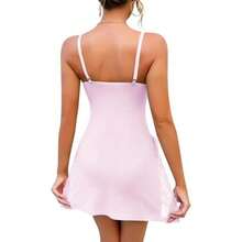 Jouica Conjunto de Lencería Femenina Sensual de Encaje - Pijama Elegante con Bata Ajustable para Noches Especiales(Rosa CH) - Multicolor - Ver 5