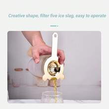 Coladores De Cócteles, Colador De Barra De Acero Inoxidable, Colador De Cócteles Para Camarero, Colador De Bebidas Para Camarero, Colador De Cócteles De Barra De Acero Inoxidable(Dorado) - dorado - Ver 6