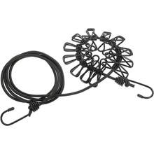 1 Varal Retrátil Portátil para Viagem, 180CM, com 12 Pregadores, Varal Interno, Acessório para Camping Externo, Pregadores