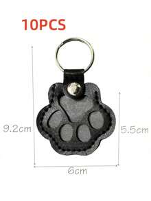 20 Stück Leder Haustier Haar Aufbewahrung Schlüsselanhänger, kreative Haustier Fell Sammel Hängedekoration, süßes Katzen- & Hunde-Haar Accessoire