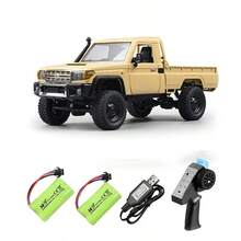 Toyota 1/12 Scale RC Remote Control Car, LC79 4X4 All-Terrain Off-Road Pickup Truck With LED Simulation Lights, 2 Batteries Included - Multicolor - View 11