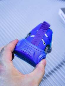 Zapatillas deportivas infantiles con motivos de dibujos animados, zapatillas de running multicolores y vibrantes, antideslizantes y ligeras, con suelas luminosas de colores. Calzado informal y cómodo para los más pequeños, ideal para el día a día o como regalo de cumpleaños y fiestas. - Azul - Ver 7