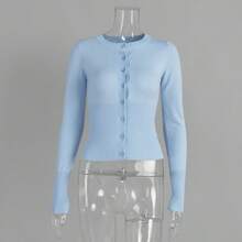 Women Sports Sweaters - Blue - View 2