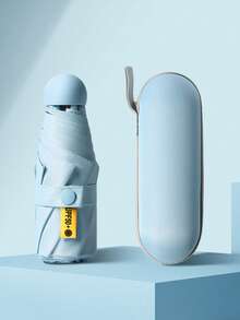 Black Windproof And Waterproof Folding Umbrella, Suitable For Business People's Travel, Sturdy Windproof Travel Umbrella, Aluminum Umbrella Pole, Black, Lightweight, Strong Ultraviolet, Foldable, Compact, Portable, Rainproof, Sunscreen.