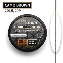 Carp Fishing Hook Link For Ready Tied Carp Rigs Hair Chod Zig Rigs Boilies Carp Rig Kit Terminal Tackle UN Coated Hooklink - Brown - View 9