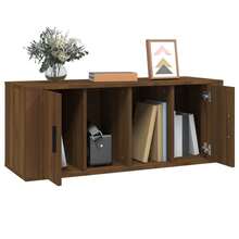 Mobile porta TV vidaXL, rovere marrone, 100x35x40 cm, legno composito - Cammello - Visualizzare 4