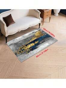 1pc Nordic Sparkling Diamond Bedside Rug, Machine Washable For Bedroom, Living Room, Sofa, Coffee Table, Blanket, Bay Window, Bedside, Floor Mat - Grey - View 6