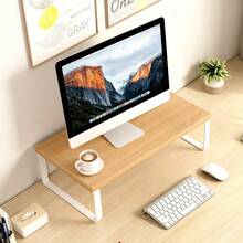 显示器支架，台式电脑办公桌增高架，收纳整理架 - 彩色 - 查看 3