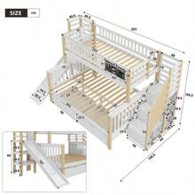 Bed Frames - White+Natural - View 2